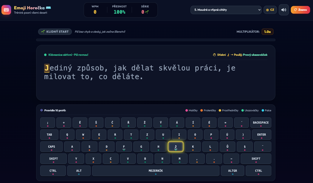 Gemini akademie: Trenažer psaní všemi deseti